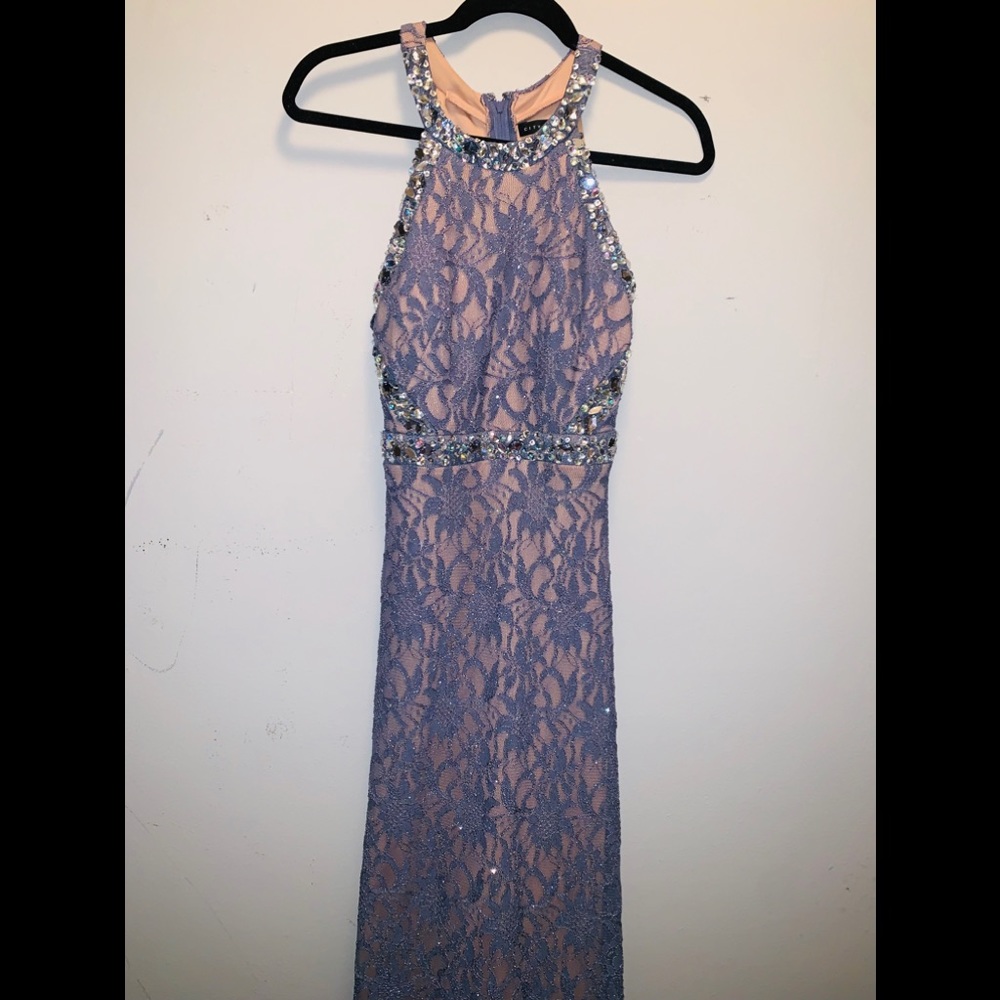 Gray Lace. Formal dress